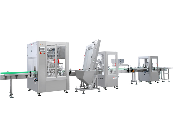 洗發(fā)水灌裝旋蓋封口線